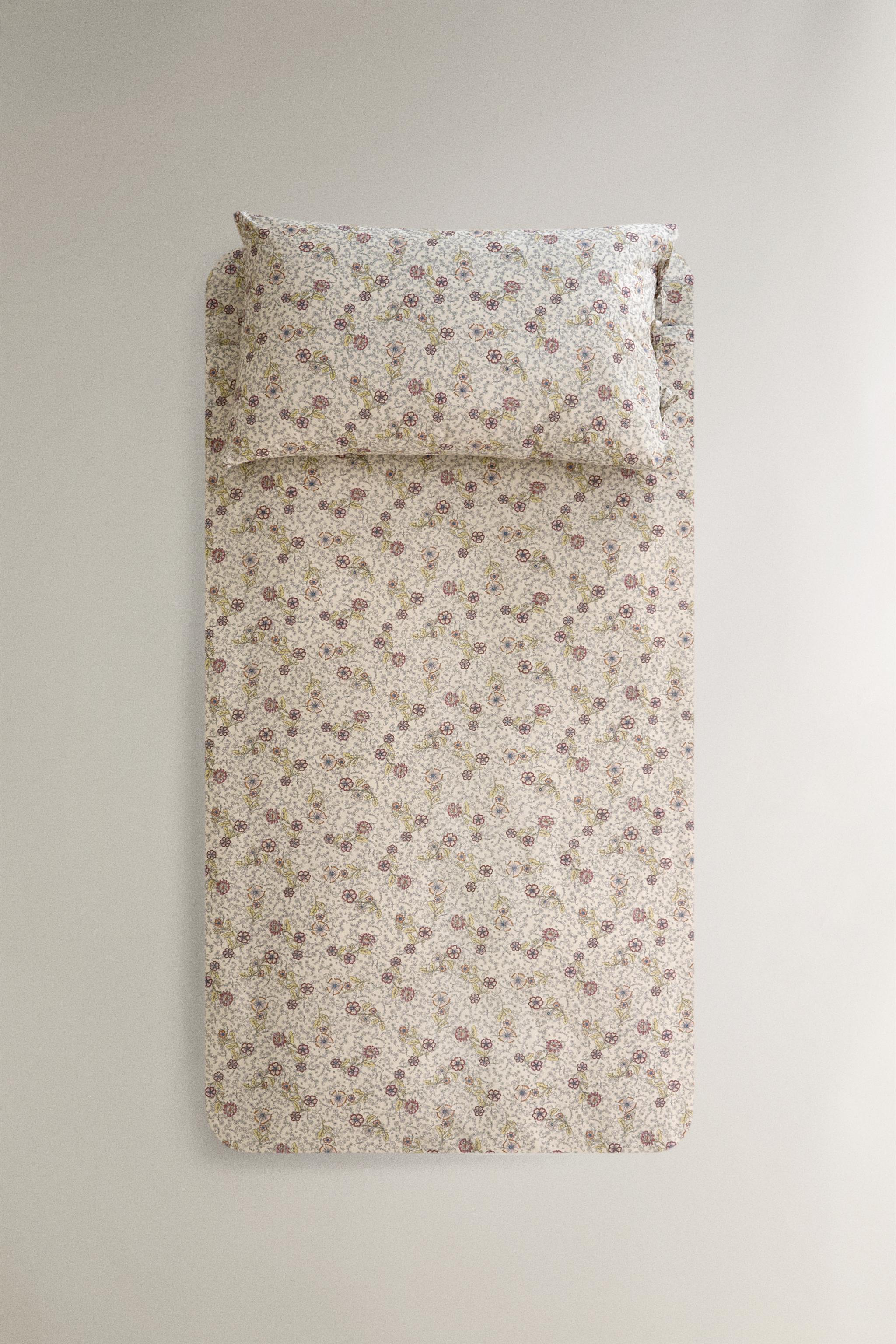 COUETTE ENFANT EN COTON À FLEURS